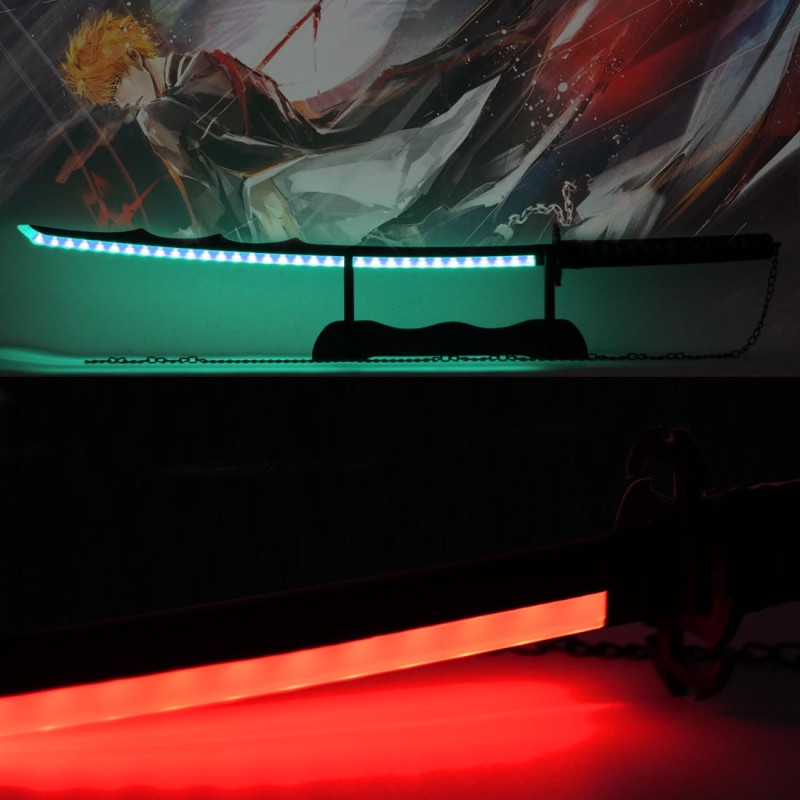 Katana Zanpakuto Zangetsu V3 LED RGB Couleur Modulable d'Ichigo Kurosaki dans Bleach