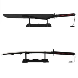 Katana Zanpakuto Zangetsu V3 LED RGB Couleur Modulable d'Ichigo Kurosaki dans Bleach