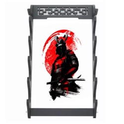 Japanischer Wandhalter Regal für 5 Katana