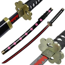 Pack Katana Roronoa Zoro One Piece Shusui + Supporto Katana