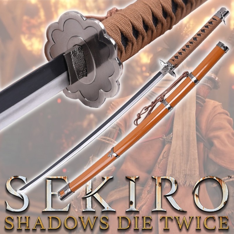 Katana Mortal Blade Fushigiri in metallo di Sekiro Shadows Die Twice