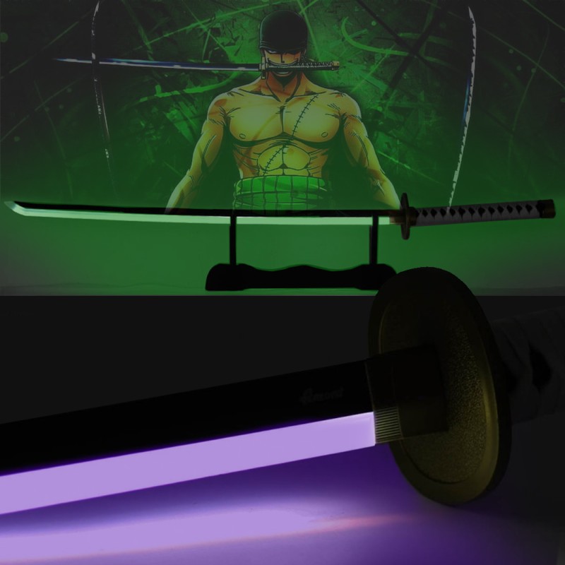 Katana Wado Bois LED RGB à Couleur Modulable de Roronoa Zoro One Piece