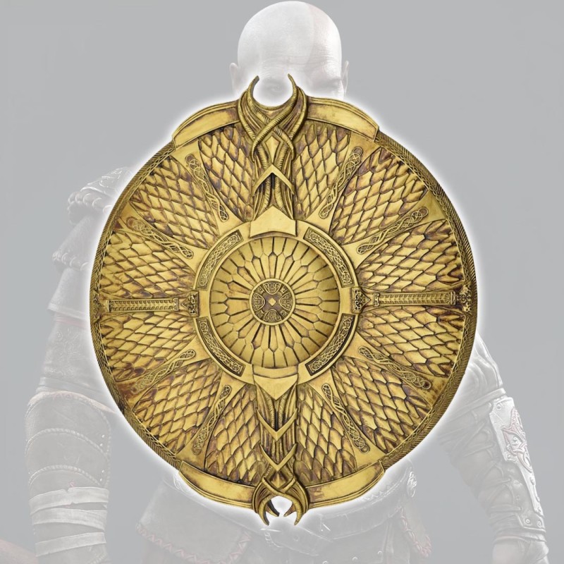 Bouclier en résine de Kratos dans God of War