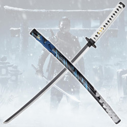 Jin Deluxe 2026 Edition Ghost Of Tsushima Blue Sakai Steel Katana