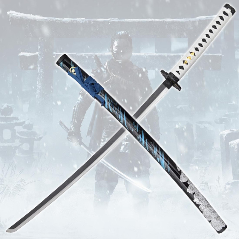 Katana Acier Ghost Of Tsushima Blue Sakai de Jin Deluxe Edition 2026