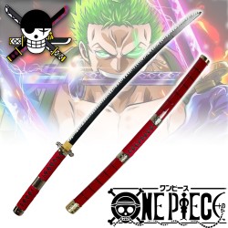 Einteiliges hölzernes Katana Sandai Kitetsu Roronoa Zoro