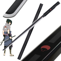 Katana Chokutō Dark Sasuke Ushiwa - Bois - Noir - Naruto Shippuden