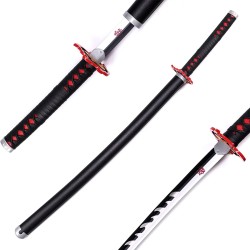 Katana in legno Mingshao DEMON SLAYER di Tanjiro Kamado V2