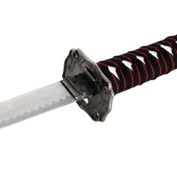 Set di 3 katane in acciaio Wakizashi Tanto Red Dragon