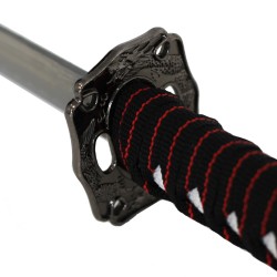 Set di 3 katane in acciaio Wakizashi Tanto Red Dragon