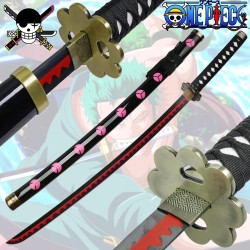 Packung mit 4 einteiligen Roronoa Zoro Katanas + Stützen