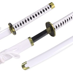 Packung mit 4 einteiligen Roronoa Zoro Katanas + Stützen