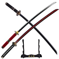 Packung mit 3 Katanas Roronoa Zoro One Piece + Support 3 Katana