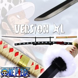 Katana in acciaio One Piece Trafalgar D Law Kikoku XXL 145 cm