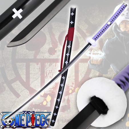 Katana Acier XXL One Piece Trafalgar D Law Kikoku 142 cm