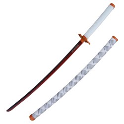 Katana di metallo Rengoku Kyojuro dell'uccisore di demoni