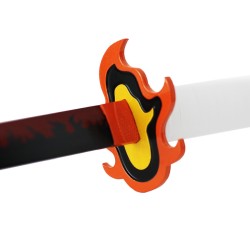 Katana di metallo Rengoku Kyojuro dell'uccisore di demoni