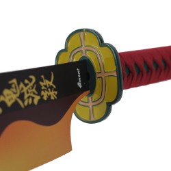 Sciabola Katana in acciaio DEMON SLAYER TENGEN UZUI V2 - Pilastro del suono