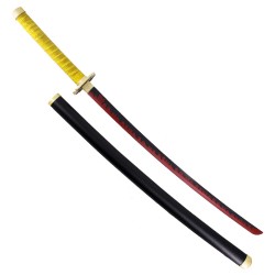 Katana Acciaio 420 Yoriichi Tsugikuni Demon Slayer V2