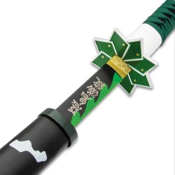 Demon Slayer SANEMI SHINAZUGAWA Katana in metallo e pacchetto Tanto