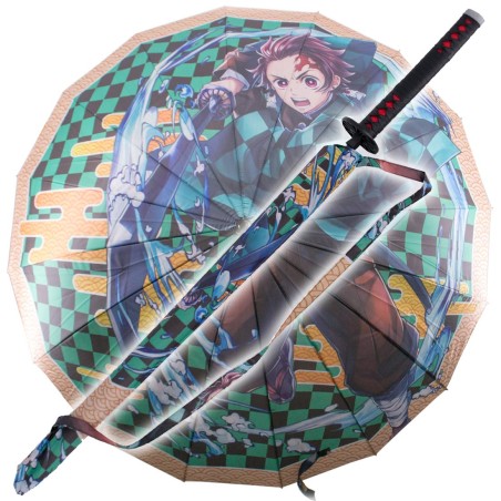 Ombrello Katana Tanjiro Kamado Demon Slayer Soffio d'Acqua