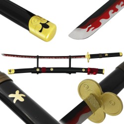 Katana en Métal One Piece ENMA Black Edition Roronoa Zoro