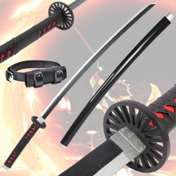 Pack Katana Cosplay Tanjiro Kamado DEMON SLAYER + Holstergürtel