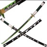 Pack Katana Cosplay Sanemi Shinazugawa Demon Slayer + Fondina da cintura