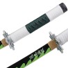 Pack Katana Cosplay Sanemi Shinazugawa Demon Slayer + Fondina da cintura