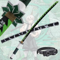 Pack Katana Cosplay Sanemi Shinazugawa Dämonentöter + Gürtelholster