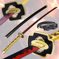 Pack Katana Cosplay Tsugikuni Yoriichi Demon Slayer + Fondina da cintura