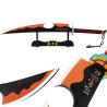 Set di 2 Katana Lame Gemelle in Legno di TENGEN UZUI DEMON SLAYER