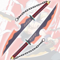 Set mit 2 Katanas-Zwillingsholzklingen von TENGEN UZUI DEMON SLAYER