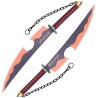 Set mit 2 Katanas-Zwillingsholzklingen von TENGEN UZUI DEMON SLAYER