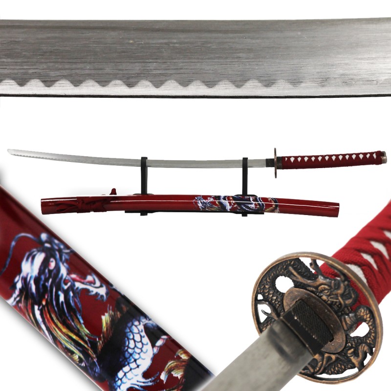 Autentica spada giapponese Katana Samurai in acciaio Italy