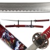 Roter Drache Samurai Metall Katana