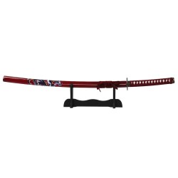 Katana in metallo del Samurai Drago Rosso