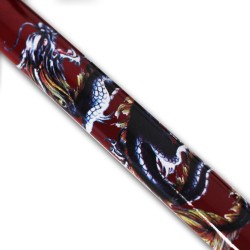 Katana in metallo del Samurai Drago Rosso