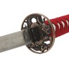 Katana in metallo del Samurai Drago Rosso