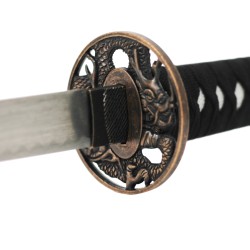 Katana in metallo del samurai drago bianco