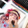 Kit iniziale per disegno Manga, 80 penne Mangaka a colori touch