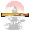 Scatola Katana decorativa tradizionale giapponese Ronin Master Samurai