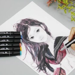 Manga-Zeichnungs-Starter-Set mit 40 Color Touch Mangaka-Stiften
