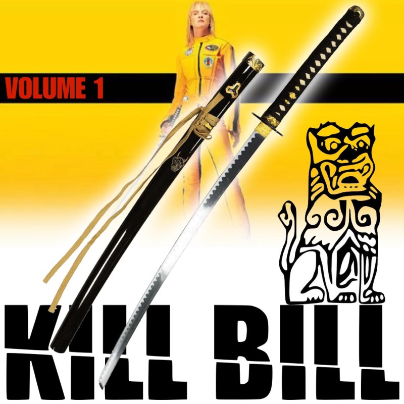 Metal Katana Kill Bill Volume 1 Beatrix Kiddo - La Sposa - Hattori Hanzo