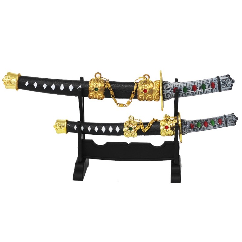 Set von 2 antiken Büro-Katanas