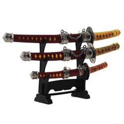 Set 3 katanas da scrivania della dinastia