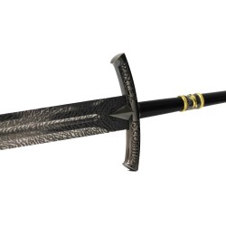 Schwert aus Metall mit dem Damaszener-Effekt von Eddard Stark aus Game of Thrones