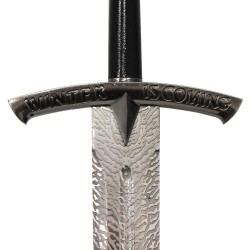 Schwert aus Metall mit dem Damaszener-Effekt von Eddard Stark aus Game of Thrones