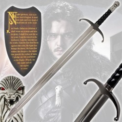 Schwert aus Metall Großkralle von Jon Schnee in Game of Thrones + Ständer