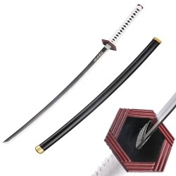 Spada d'acciaio Katana DEMON SLAYER GIYUU TOMIOKA V1 Pilastro d'acqua